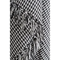 Plaid Pied-de-poule en coton