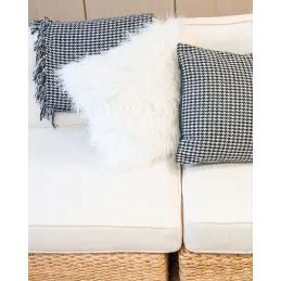 Plaid Pied-de-poule en coton