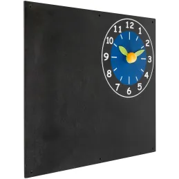 Tableau noir avec horloge à fixer