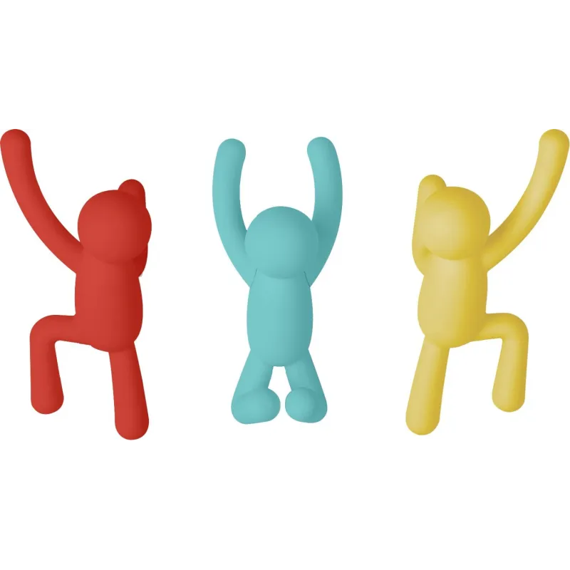Patère bonhomme Buddy (Lot de 3)