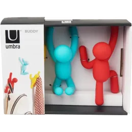 Patère bonhomme Buddy (Lot de 3)