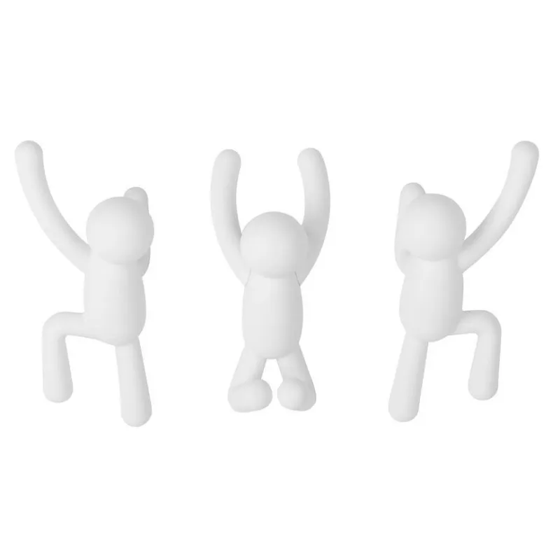 Patère bonhomme Buddy (Lot de 3)