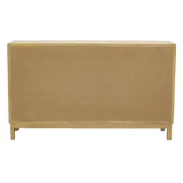 Commode en manguier et cannage