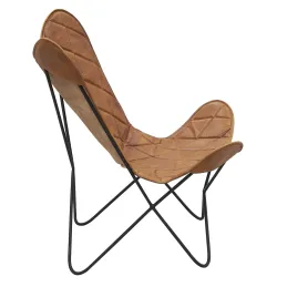 Fauteuil Butterfly en cuir