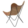 Fauteuil Butterfly en cuir