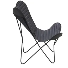 Fauteuil Butterfly en cuir