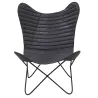 Fauteuil Butterfly en cuir