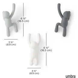 Patère bonhomme Buddy (Lot de 3)