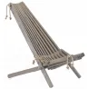 Chilienne en bois EcoChair avec coussin (Lot de 2)