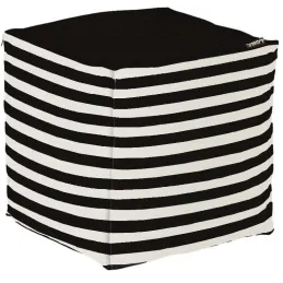 Pouf de jardin en coton 40 x 40 cm Stripes