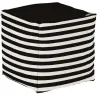 Pouf de jardin en coton 40 x 40 cm Stripes