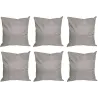 Coussin extérieur carré 60 cm Sun (Lot de 6)