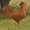 Silhouettes coq en fer (Lot de 2)
