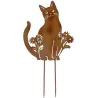 Silhouette en fer Chat 38 x 76 cm