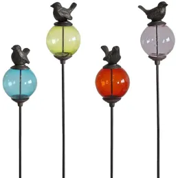 Set de 4 tuteurs boules colorées Animaux