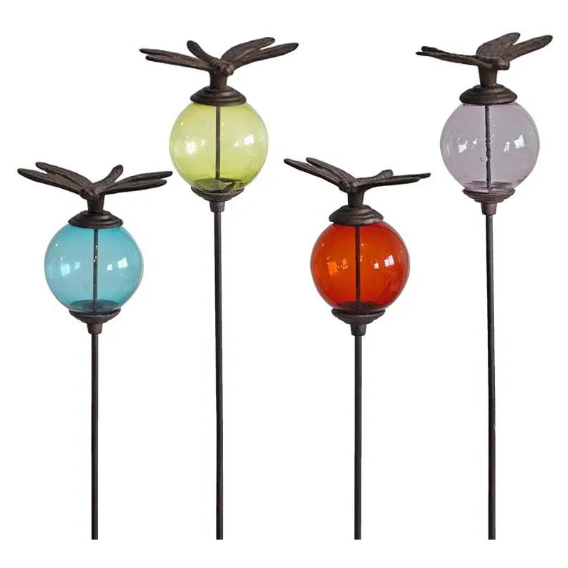 Set de 4 tuteurs boules colorées Animaux