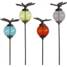 Set de 4 tuteurs boules colorées Animaux