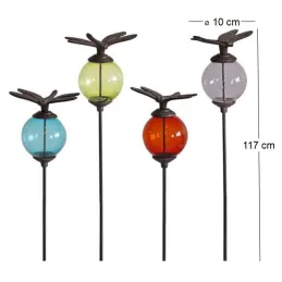 Set de 4 tuteurs boules colorées Animaux