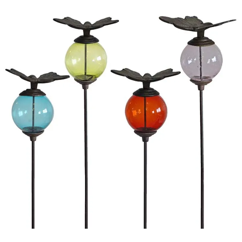 Set de 4 tuteurs boules colorées Animaux