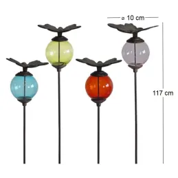 Set de 4 tuteurs boules colorées Animaux