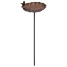 Bain oiseaux en fonte Coquille 105 x 27 cm