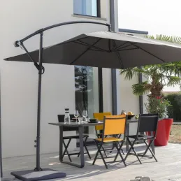 Pied en béton gris pour parasol Pagode ou Eco 50 Kg