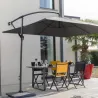 Pied en béton gris pour parasol Pagode ou Eco 50 Kg