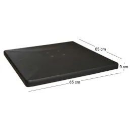 Pied en béton gris pour parasol Pagode ou Eco 50 Kg