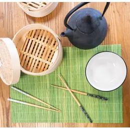 5 paires de baguettes chinoises en bambou