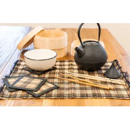 5 paires de baguettes chinoises en bambou