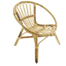 Fauteuil rond enfant en rotin Lune