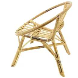 Fauteuil rond enfant en rotin Lune