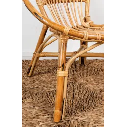 Fauteuil rond enfant en rotin Lune