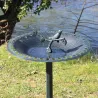Bassin à oiseaux sur pied en fonte