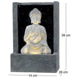 Fontaine extérieure en polyresine Bouddha