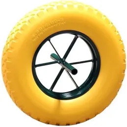 Roue increvable jante en métal 40 cm