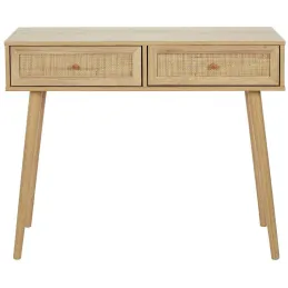 Console en bois et rotin Bali