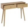 Console en bois et rotin Bali