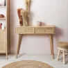 Console en bois et rotin Bali