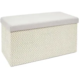 Banc coffre de rangement tressage Mirage