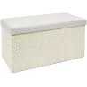 Banc coffre de rangement tressage Mirage