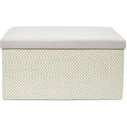 Banc coffre de rangement tressage Mirage