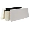 Banc coffre de rangement tressage Mirage