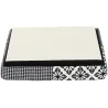 Pouf coffre pliable Patchwork gris