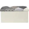 Banc coffre pliable Patchwork gris