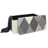 Banc coffre pliable Patchwork gris