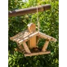 Mangeoire à oiseau en bouleau 