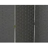 Paravent 5 panneaux en nylon noir