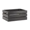 Caisse noire de rangement en pin