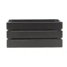 Caisse noire de rangement en pin
